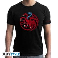 AbyStyle GAME OF THRONES - pánské tričko "Targaryen's symbol" - L