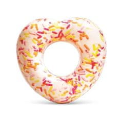 Intex 56253 nafukovací donut ve tvaru srdce s posypem 94 x 89 x 25cm