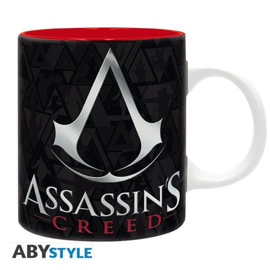 AbyStyle AbyStyle hrnek Assassin's Creed - Crest Black & Red, 320 ml