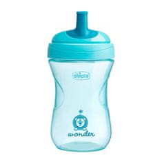 Chicco Hrneček Advanced s brčkovým náustkem 266 ml, zelený 12m +