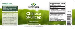 Swanson Full Spectrum Chinese Skullcap (Šišák bajkalský), 400mg, 90 kapslí