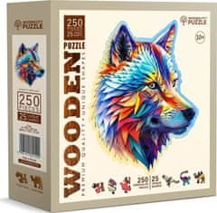 Wooden city Dřevěné puzzle Nóbl vlk 250 dílků EKO