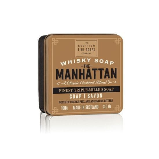 Scottish Fine Soap Mýdlo v plechu - Whisky Manhattan - Pomerančová kůra a Angostura,100g