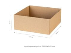sarcia.eu Čtvercová květinová krabice, dárková krabice 20x20x8,5 cm 1
