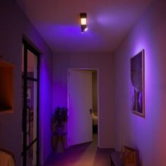 Philips Hue LED White and Color Ambiance Stropní bodové svítidlo Philips Centris BT 50610/30/P7 11W plus 2x5,7W GU10, 1600lm, 2000K-6500K, RGB, IP20, černé