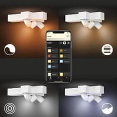 Philips Hue LED White and Color Ambiance Stropní bodové svítidlo Philips Centris BT 50608/31/P7 25W plus 3x5,7W GU10, 3050lm, 2000K-6500K, RGB, IP20, bílé