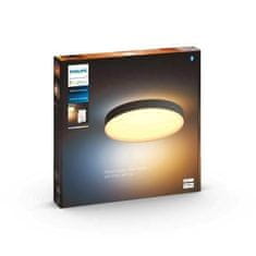 Philips Hue Bluetooth LED White Ambiance Stropní svítidlo Philips Enrave XL 41161/30/P6 48W 6100lm 2200-6500K IP20 55,1cm černé, stmívatelné s dálkovým ovladačem