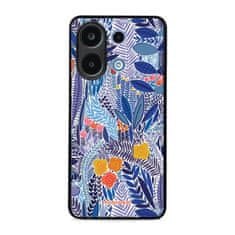 Mobiwear Prémiový lesklý kryt Glossy na mobil Xiaomi Redmi Note 13 4G - G037G - Modrá květena