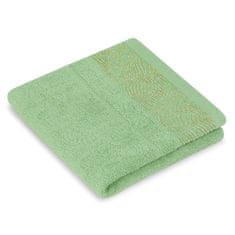 AmeliaHome Sada 3 ks ručníků BELLIS klasický styl světle zelená, velikost 30x50+50x90+70x130