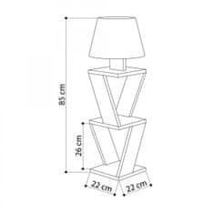 Hanah Home Stojací lampa Kozena 85 cm dub/bílá