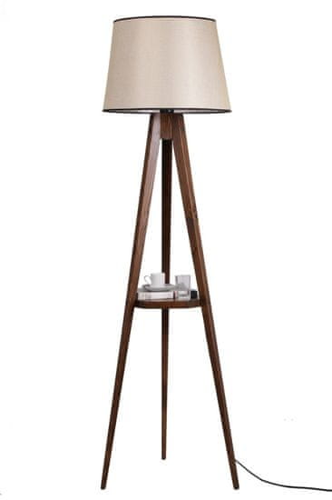 Opviq Stojací lampa Sehbali III 160 cm hnědá/béžová