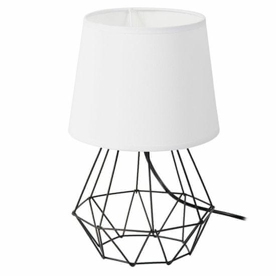 Dekorstyle Stolní lampa DIAMENT 2v1- černá/bílá