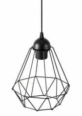 Dekorstyle Stolní lampa Diamond se stínidlem 2v1- ČERNÁ