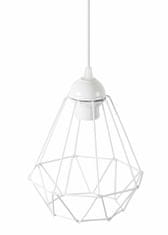 Dekorstyle Stolní lampa DIAMENT 2v1 bílá