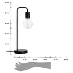Dekorstyle Stolní lampa Keli černá 45 cm