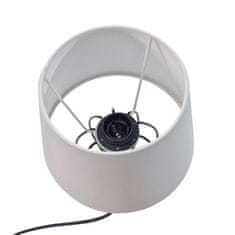 Topeshop Stolní lampa MERANO 20 cm černá/bílá
