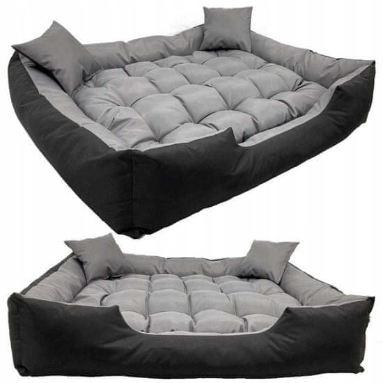 KINGDOG Voděodolný pelíšek pro psy ECCO Black/Grey 115 cm x 95 cm