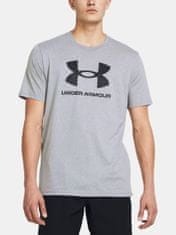 Under Armour Tričko UA SPORTSTYLE LOGO UPDATE SS-GRY M