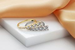 Brilio Silver Elegantní stříbrný prsten se zirkony RI119W (Obvod 56 mm)