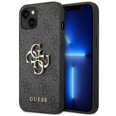 Guess GUESS GUHCP14S4GMGGR IPHONE 14 / 15 / 13 6,1" ŠEDÝ/ŠEDÝ PEVNÝ OBAL 4G BIG METAL LOGO