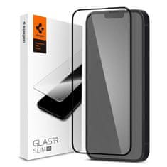 shumee Spigen Glass FC – Tvrzené sklo pro iPhone 15 Plus / iPhone 14 Plus / iPhone 13 Pro Max (černý rám)