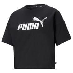 Puma Tričko černé M Ess Cropped Logo