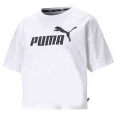 Puma Tričko bílé L Ess Cropped Logo