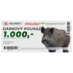 Zbranestrelivo Šubrt a střelivo Šubrt Dárkový poukaz v hodnotě 1000 Kč