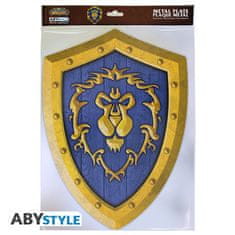 AbyStyle WORLD OF WARCRAFT - kovový štít, erb na zeď "Alliance Shield" 26 x 35 cm