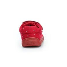 Dětská barefoot vycházková obuv Roby červená (Velikost 27)