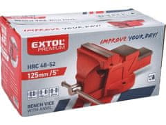 Extol Premium Svěrák (8812613) 125mm, 6,3kg, rozevření 100mm, upínací síla 10kN