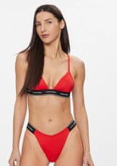 Calvin Klein Dámské plavky KW0KW02424 + KW0KW02430, Červená, L