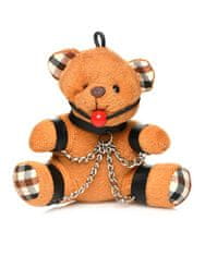 Master Series Gagged Teddy Bear Keychain, klíčenka medvídek masochista