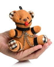 Master Series Gagged Teddy Bear Keychain, klíčenka medvídek masochista