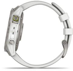 Garmin epix Sapphire , Titan/ White Silicone Band