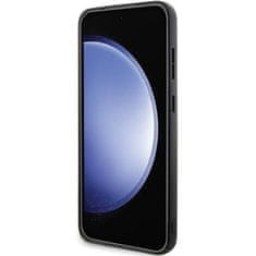 Bmw obal na Samsung Galaxy S24 5G Black Signature Leather Half Textured & Circle MagSafe