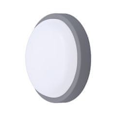 Solight Solight LED venkovní osvětlení kulaté, 13W, 910lm, 4000K, IP54, 17cm, šedá barva WO745-G