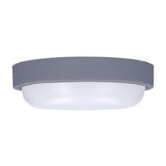 Solight Solight LED venkovní osvětlení kulaté, 13W, 910lm, 4000K, IP54, 17cm, šedá barva WO745-G