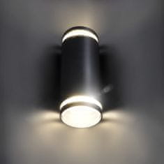 Solight Solight LED venkovní nástěnné osvětlení Potenza, 2x GU10, černá WO811