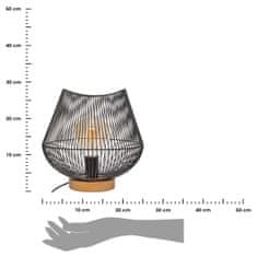 Dekorstyle Drátěná stolní lampa Jena 28 cm černá