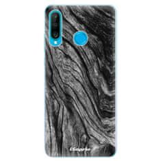 iSaprio Silikonové pouzdro - Burned Wood pro Huawei P30 Lite