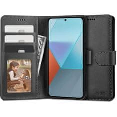 Tech-protect Wallet knížkové pouzdro na Xiaomi Redmi Note 13 4G, černé