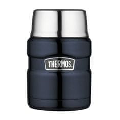 Thermos Termoska na jídlo se skládací lžící a šálkem 470ml tmavě mod