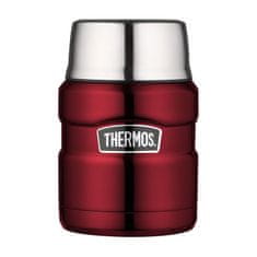 Thermos Termoska na jídlo se skládací lžící a šálkem 470ml červená