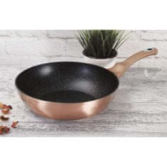 Berlingerhaus Wok s mramorovým povrchem 28 cm Rosegold Metallic Line BH-1512