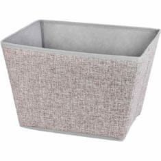 HOMESTYLING Úložný box 39x30x24 cm textil šedý