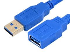 Verk 06310 Adaptér USB A - USB 3.0, 1,5m modrý