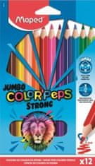 Maped Pastelky Colorpeps Strong JUMBO 12 barev