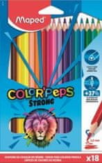 Maped Pastelky Colorpeps Strong trojúhelníkové 18 barev