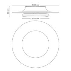 Philips Philips GARNET CL580 stropní svítidlo LED 30W 3400lm 4000K 40cm IP20, bílé